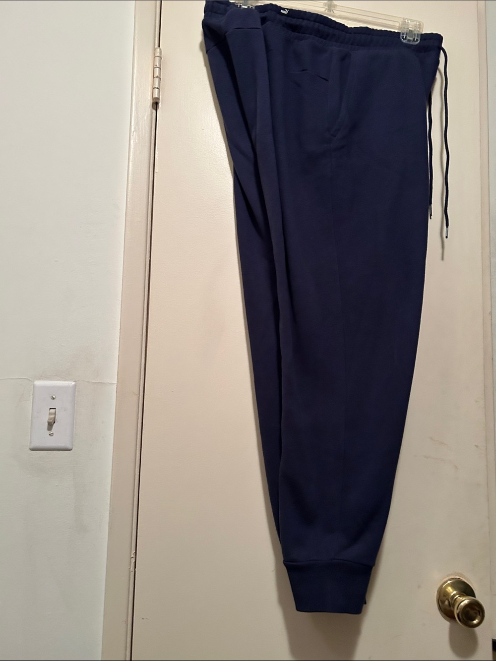 Puma Navy Blue Women's Track Joggers (fleece inside) - Picture 2 of 6